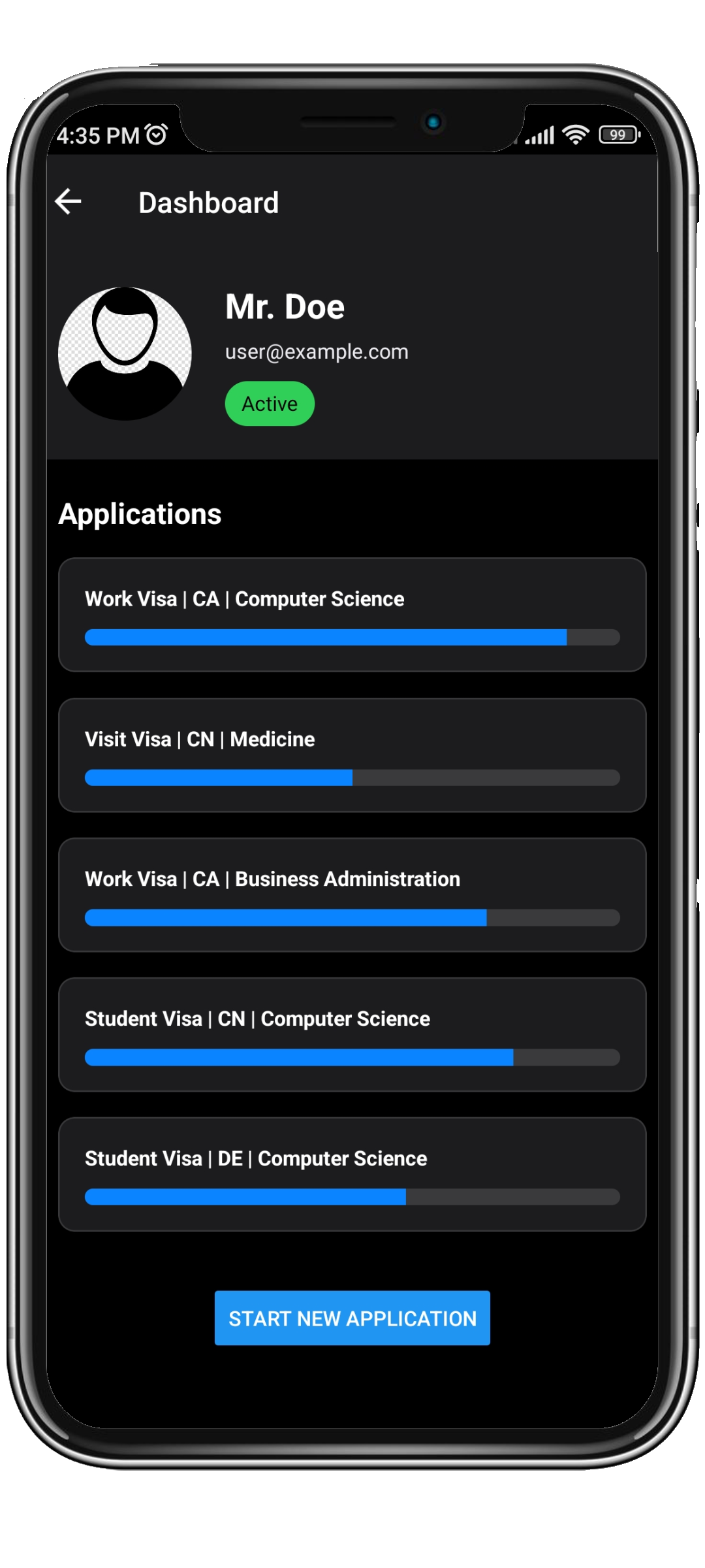 Visfo App Screenshot 1
